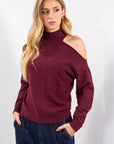 MAGLIA LUPETTO CUT OUT MICROPAILLETTES