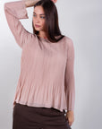 PLEATED BLOUSE
