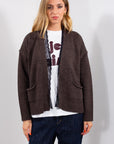 CARDIGAN PIZZO MISTO ALPACA