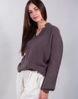 MAGLIA V MANICA SBUFFO