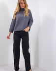 JEANS PALAZZO STRASS