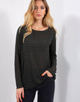 CASHMERE MIXED INTERMEDIATE STRIPED SWEATER