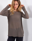 CASHMERE MIXED INTERMEDIATE SWEATER