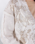 NORWEGIAN COATED CARDIGAN