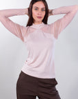 MAGLIA LUPETTO INSERTI TULLE