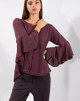 CAMICIA MANICA FARFALLA