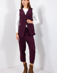 COMPLETO GILET MANO LANA