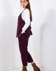 COMPLETO GILET MANO LANA