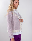 TRICOLOR FRINGED JACKET