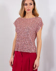MAGLIA KIMONO PAILLETTES