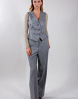 COMPLETO GILET + PANTALONE PALAZZO