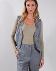 COMPLETO GILET + PANTALONE PALAZZO