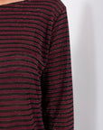 MAGLIA MISTO CASHMERE INTERM RIGHE + LUREX