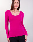 MAGLIA SCOLLATA MISTO CASHMERE