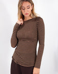 MAGLIA MISTO CASHMERE RIGHE + LUREX