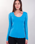 MAGLIA SCOLLATA MISTO CASHMERE