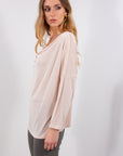 MAGLIA SCOLLO AMPIO BIJOUX