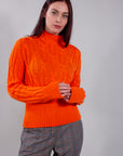 *MAGLIA LUPETTO TRECCE PURA LANA