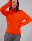 *MAGLIA LUPETTO TRECCE PURA LANA