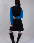BUTTONED VEST DRESS