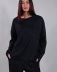 PINSTRIPE SWEATER WITH POCKET