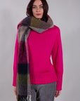 BOUCLE' CHECK SCARF