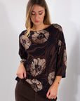BLUSA 3/4 VISCOSA FANTASIA**