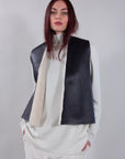 SHORT ECO-SHEEPSKIN VEST