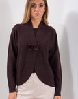 CARDIGAN FIOCCO VELLUTO