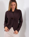 CARDIGAN FIOCCO VELLUTO