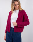 CARDIGAN 3/4 PUNTO RISO COTONE