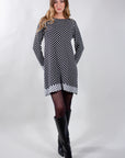 LONG POLKA DOT SWEATER