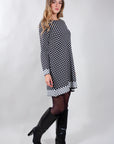 LONG POLKA DOT SWEATER