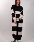 MAXI STRIPED CARDIGAN