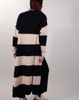 MAXI STRIPED CARDIGAN