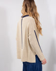 MAGLIA RIGA CENTRALE BICOLOR