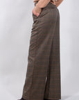 PANTALONE PALAZZO TARTAN