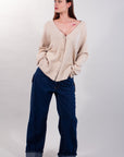 CARDIGAN DETTAGLIO LAMINATO