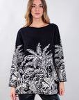 MAGLIA OVER JAQUARD