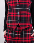 COMPLETO GILET + PANTALONE TARTAN