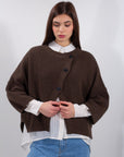 CARDIGAN SBIECO BOTTONI