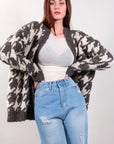 BOUCLE' HOOOster CARDIGAN