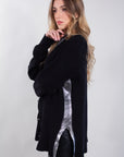 CARDIGAN DETTAGLIO LAMINATO