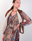 SHORT ECO-SHEEPSKIN VEST