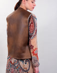 SHORT ECO-SHEEPSKIN VEST