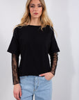 T-SHIRT + MANICA PIZZO