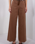 PANTALONE PALAZZO GABARDINA