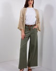 PANTALONE PALAZZO GABARDINA