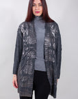 NORWEGIAN COATED CARDIGAN