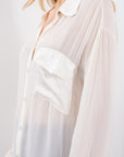 CAMICIA OVER SATIN***